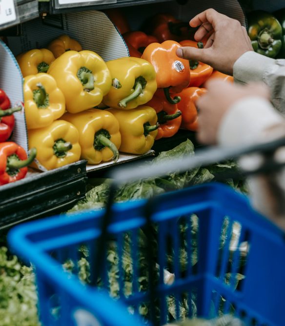 Koszyk zakupowy, warzywa